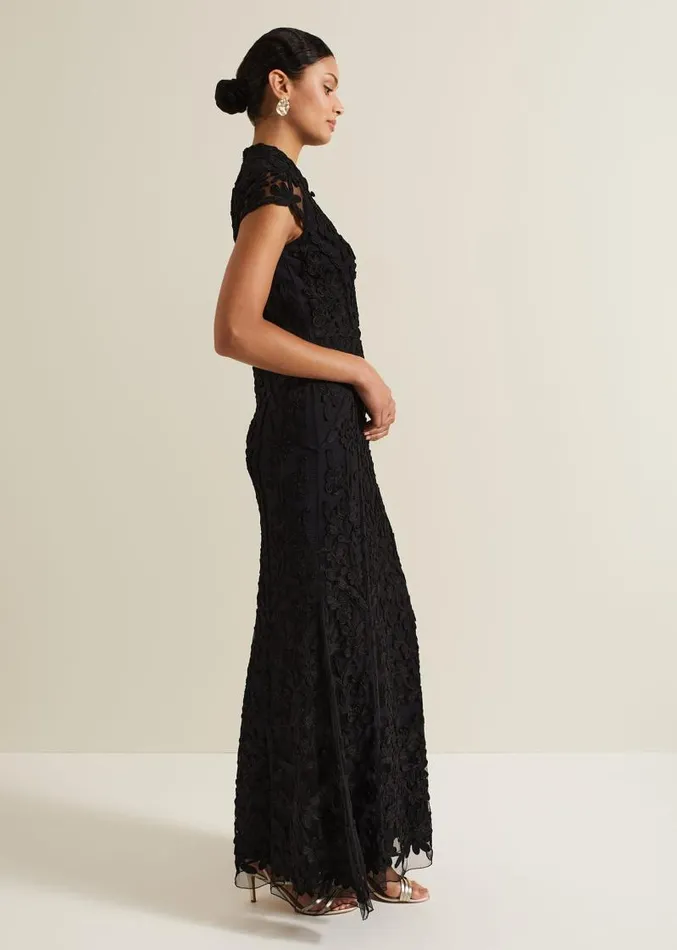 Wenda Tapework Maxi Dress Multicoloured Women Phase Eight Dresses