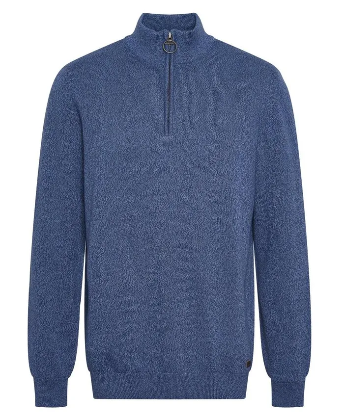 Whitfield HalfZip Jumper Olive Men Barbour Jumpers