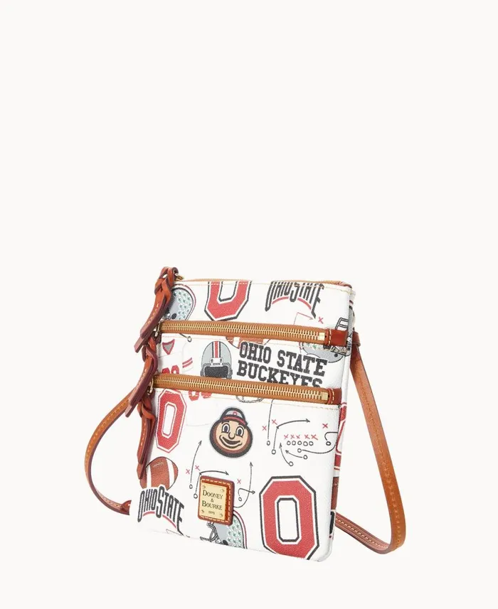 Woman Collegiate Ohio State University N S Triple Zip Crossbody Ohio State Dooney and Bourke Crossbodies Woman Collegiate Ohio State University N S Triple Zip Crossbody Ohio State Dooney and Bourke Crossbodies