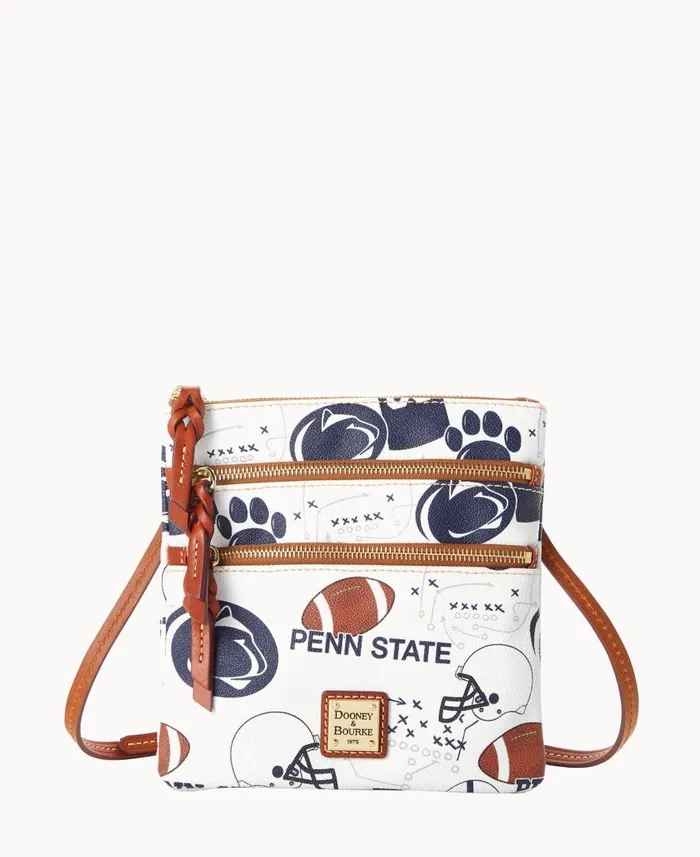 Woman Collegiate Penn State University N S Triple Zip Crossbody Penn State Dooney and Bourke Crossbodies Woman Collegiate Penn State University N S Triple Zip Crossbody Penn State Dooney and Bourke Crossbodies