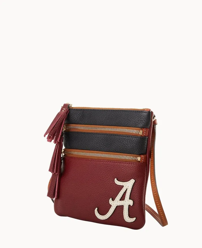 Woman Collegiate University Of Alabama Triple Zip Crossbody University Of Alabama Dooney and Bourke Crossbodies Woman Collegiate University Of Alabama Triple Zip Crossbody University Of Alabama Dooney and Bourke Crossbodies