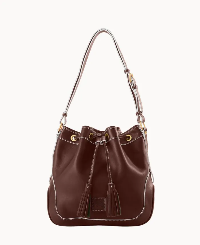 Woman Florentine Drawstring Chestnut Dooney and Bourke Shoulder Bags