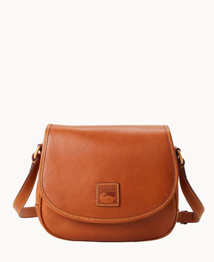 Woman Florentine Saddle Bag Natural Dooney and Bourke Crossbodies