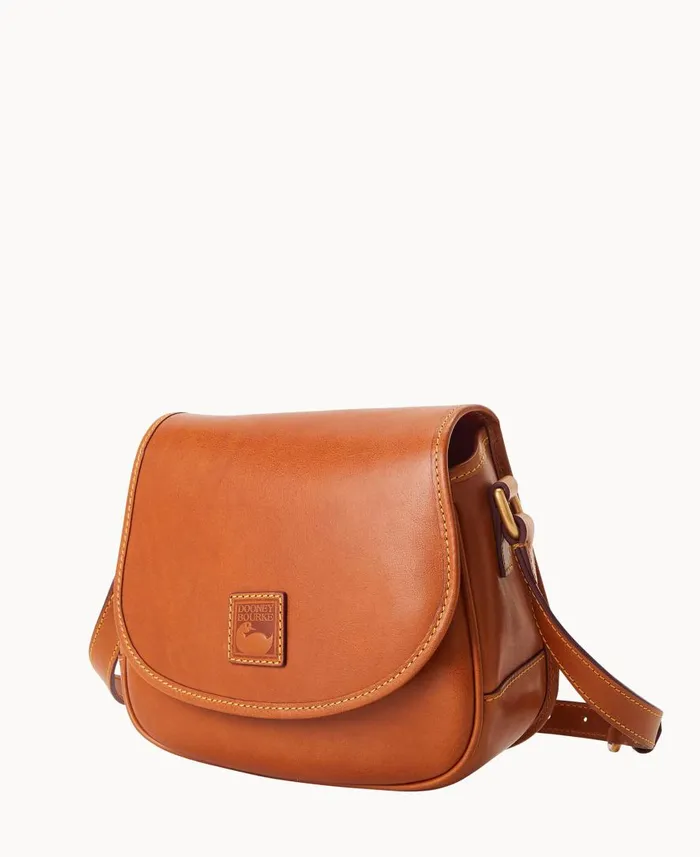 Woman Florentine Saddle Bag Natural Dooney and Bourke Crossbodies Woman Florentine Saddle Bag Natural Dooney and Bourke Crossbodies