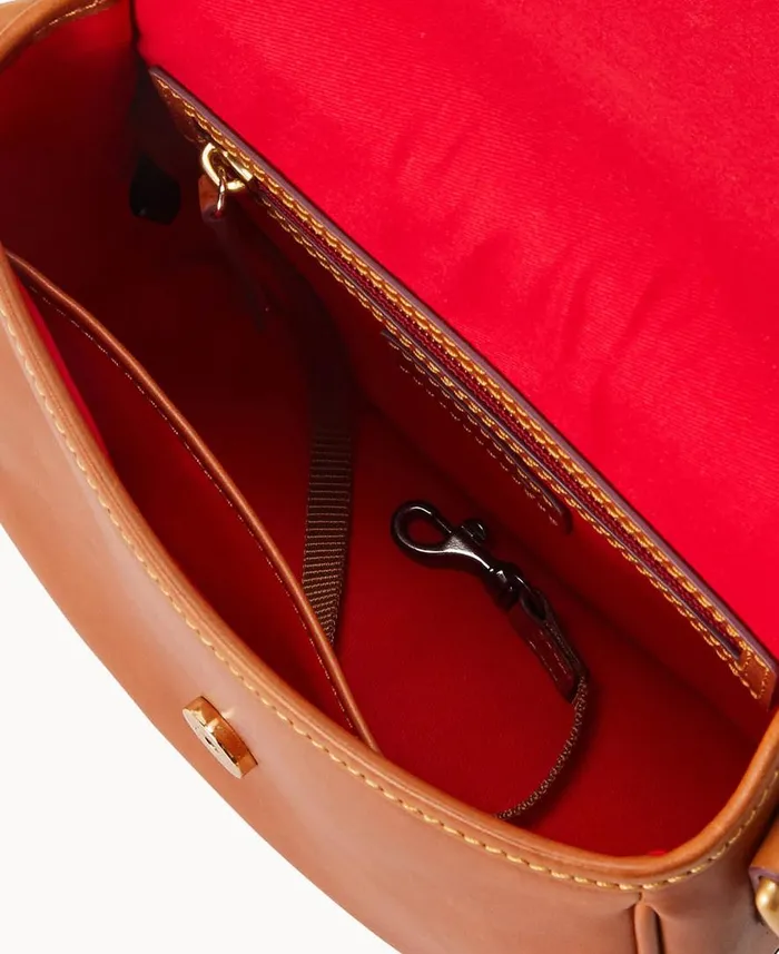 Woman Florentine Saddle Bag Natural Dooney and Bourke Crossbodies Woman Florentine Saddle Bag Natural Dooney and Bourke Crossbodies