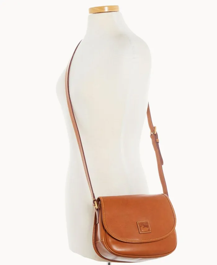Woman Florentine Saddle Bag Natural Dooney and Bourke Crossbodies Woman Florentine Saddle Bag Natural Dooney and Bourke Crossbodies