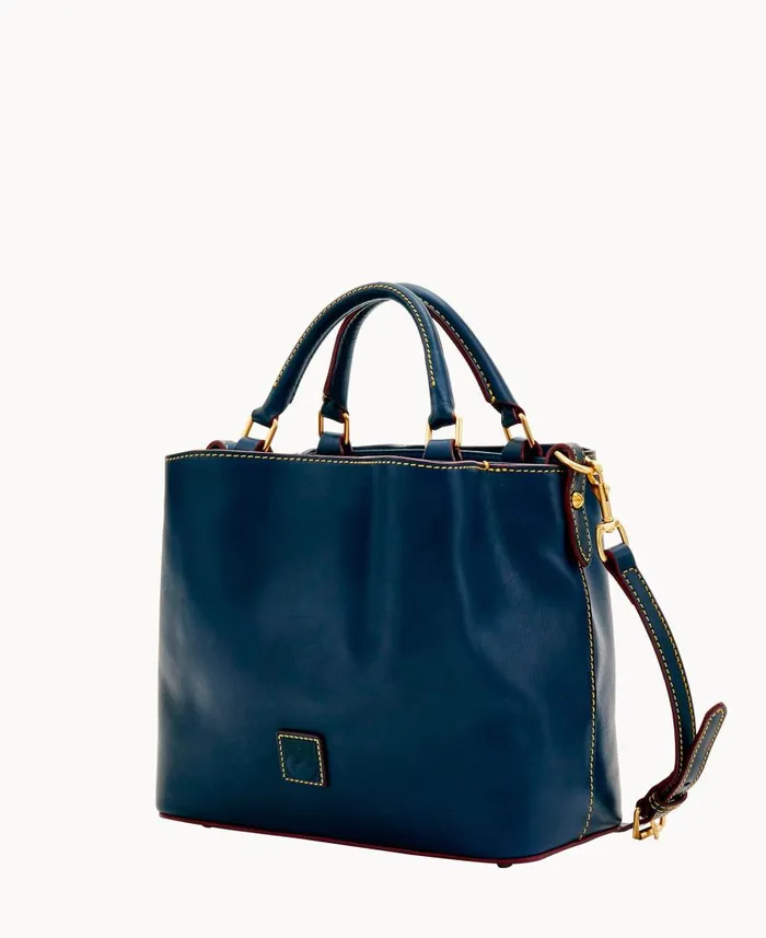 Woman Florentine Small Brenna Navy Dooney and Bourke Satchels Woman Florentine Small Brenna Navy Dooney and Bourke Satchels