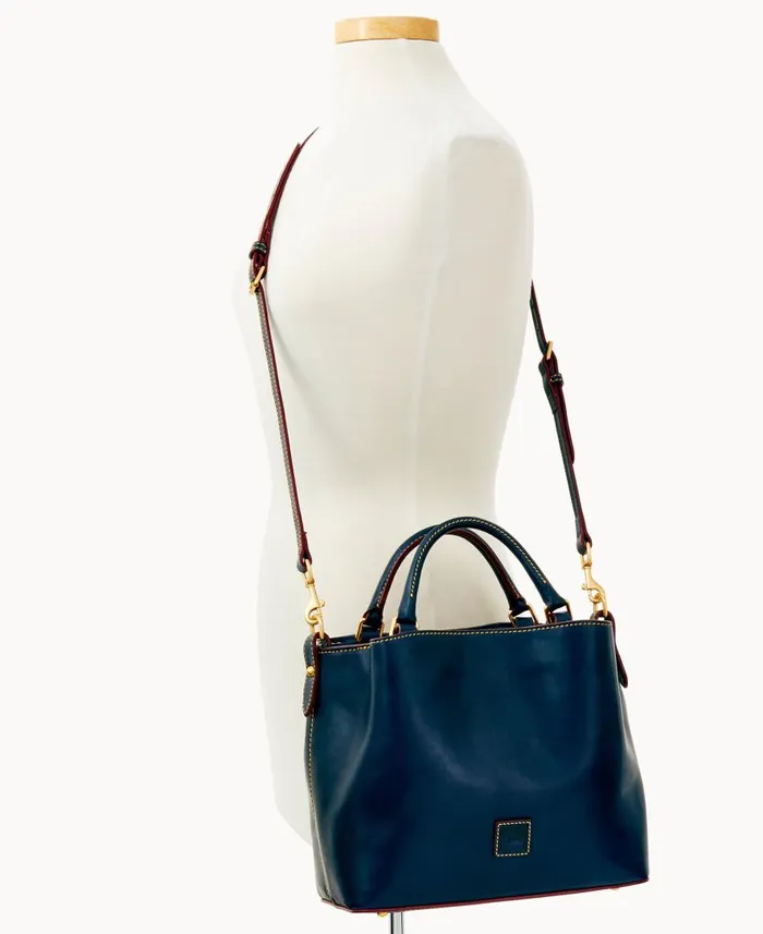Woman Florentine Small Brenna Navy Dooney and Bourke Satchels Woman Florentine Small Brenna Navy Dooney and Bourke Satchels