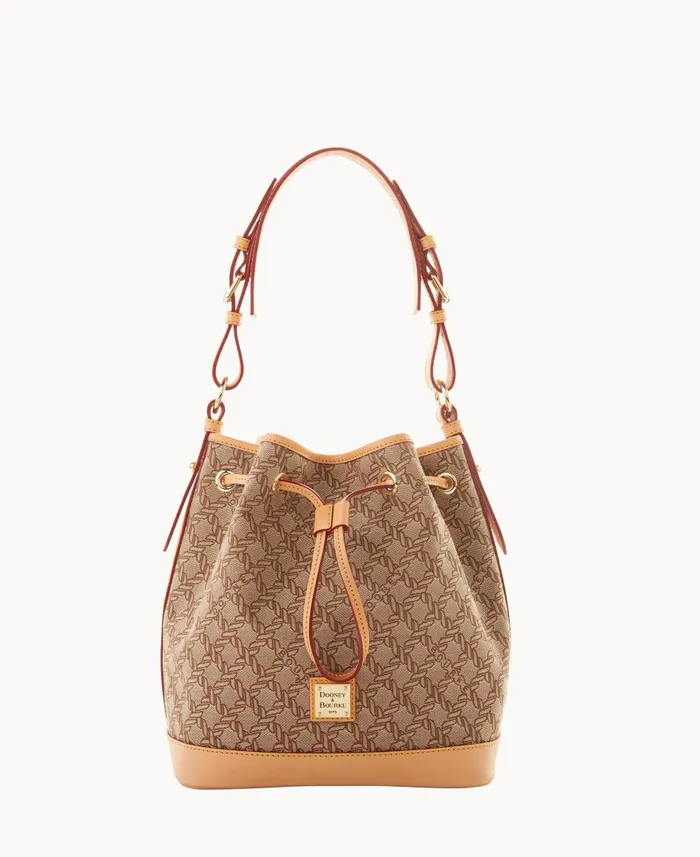 Woman Maritime Drawstring Brown Dooney and Bourke Shoulder Bags