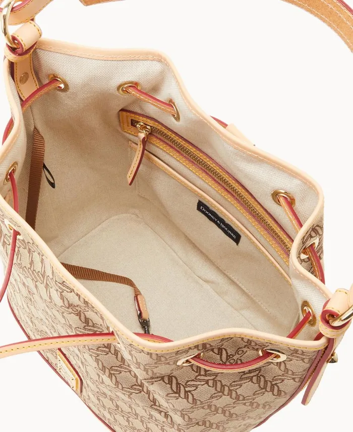 Woman Maritime Drawstring Brown Dooney and Bourke Shoulder Bags Woman Maritime Drawstring Brown Dooney and Bourke Shoulder Bags