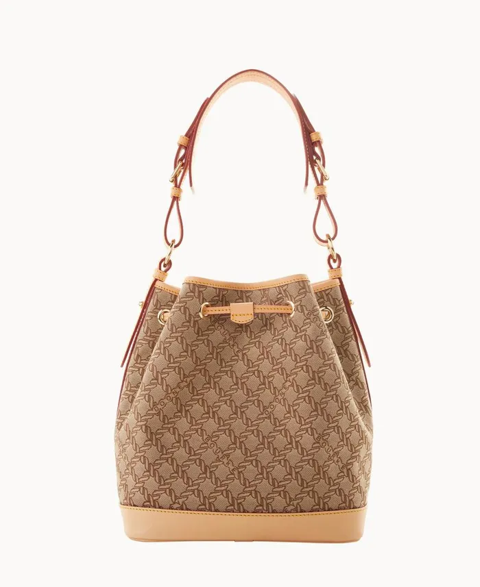 Woman Maritime Drawstring Brown Dooney and Bourke Shoulder Bags Woman Maritime Drawstring Brown Dooney and Bourke Shoulder Bags