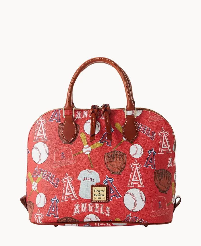 Woman MLB Angels Zip Zip Satchel Angels Dooney and Bourke Satchels