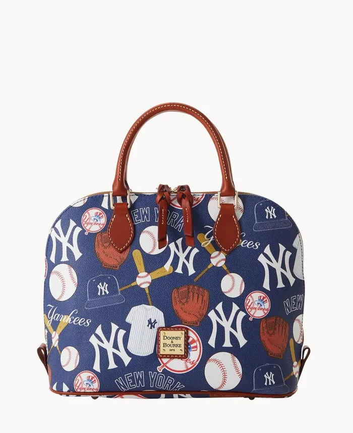 Woman MLB Yankees Zip Zip Satchel Yankees Dooney and Bourke Satchels