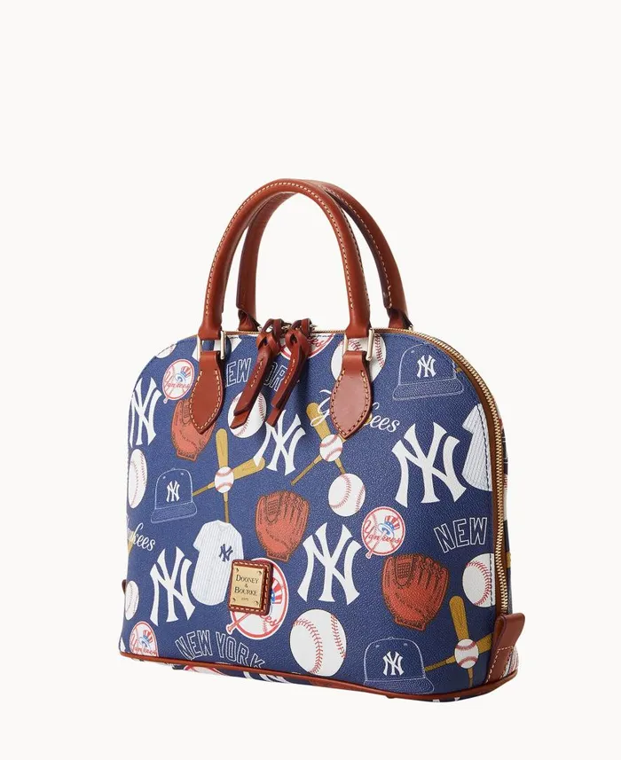 Woman MLB Yankees Zip Zip Satchel Yankees Dooney and Bourke Satchels Woman MLB Yankees Zip Zip Satchel Yankees Dooney and Bourke Satchels
