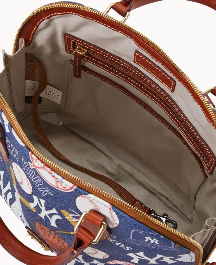 Woman MLB Yankees Zip Zip Satchel Yankees Dooney and Bourke Satchels Woman MLB Yankees Zip Zip Satchel Yankees Dooney and Bourke Satchels