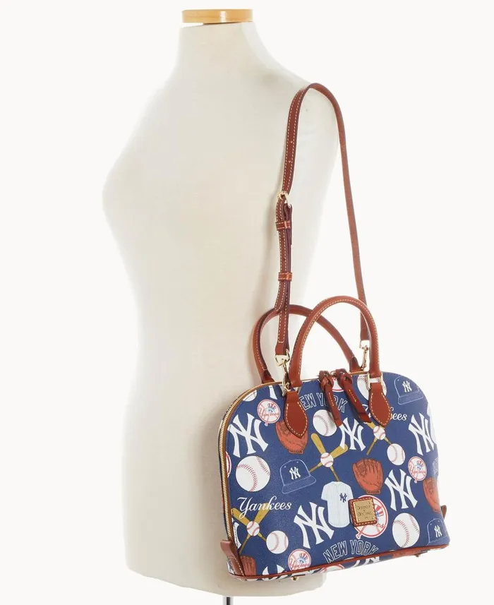 Woman MLB Yankees Zip Zip Satchel Yankees Dooney and Bourke Satchels Woman MLB Yankees Zip Zip Satchel Yankees Dooney and Bourke Satchels