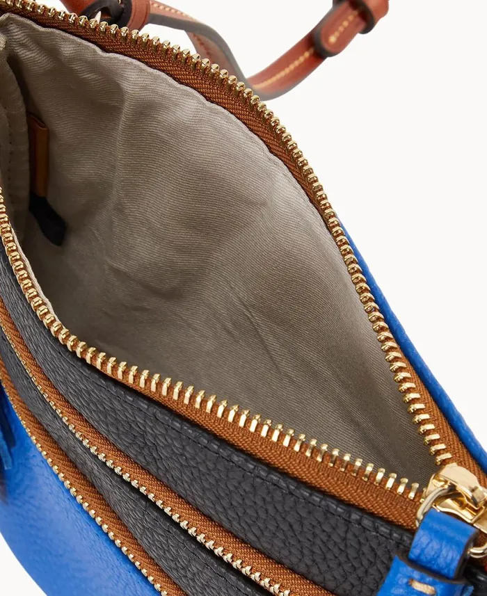 Woman NFL Colts Triple Zip Crossbody Colts Dooney and Bourke Crossbodies Woman NFL Colts Triple Zip Crossbody Colts Dooney and Bourke Crossbodies