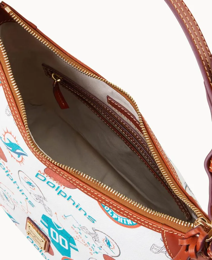 Woman NFL Dolphins Hobo Dolphins Dooney and Bourke Shoulder Bags Woman NFL Dolphins Hobo Dolphins Dooney and Bourke Shoulder Bags