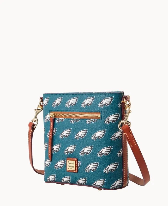 Woman NFL Eagles Small Zip Crossbody Eagles Dooney and Bourke Crossbodies Woman NFL Eagles Small Zip Crossbody Eagles Dooney and Bourke Crossbodies