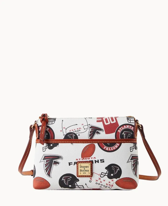 Woman NFL Falcons Ginger Crossbody Falcons Dooney and Bourke Crossbodies