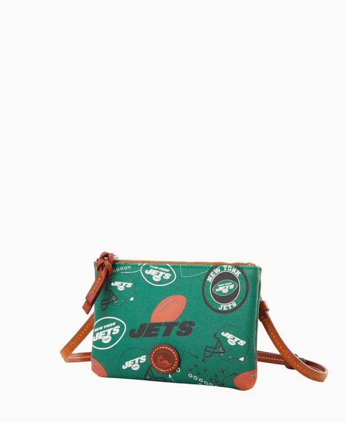 Woman NFL Jets Top Zip Crossbody Jets Dooney and Bourke Crossbodies Woman NFL Jets Top Zip Crossbody Jets Dooney and Bourke Crossbodies