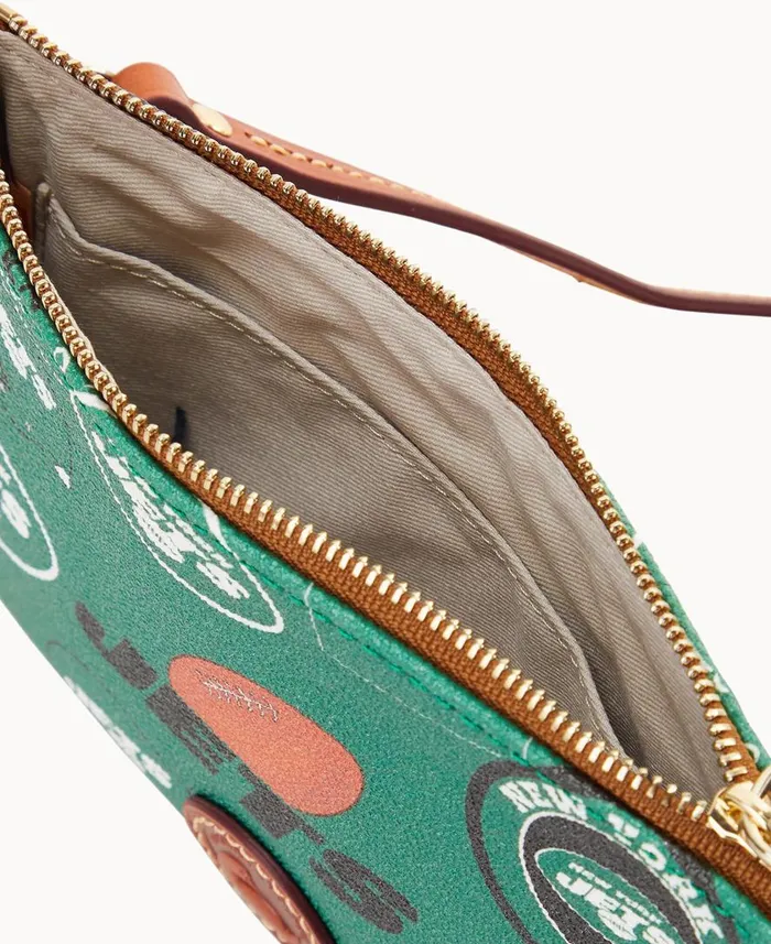 Woman NFL Jets Top Zip Crossbody Jets Dooney and Bourke Crossbodies Woman NFL Jets Top Zip Crossbody Jets Dooney and Bourke Crossbodies