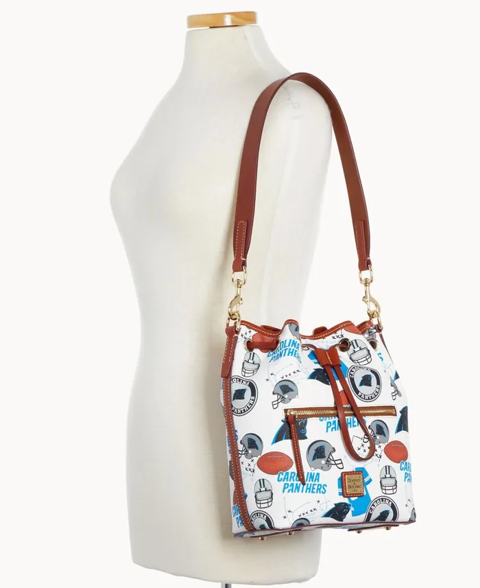 Woman NFL Panthers Drawstring Panthers Dooney and Bourke Shoulder Bags Woman NFL Panthers Drawstring Panthers Dooney and Bourke Shoulder Bags