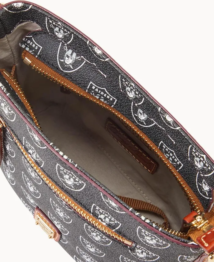 Woman NFL Raiders Small Zip Crossbody Raiders Dooney and Bourke Crossbodies Woman NFL Raiders Small Zip Crossbody Raiders Dooney and Bourke Crossbodies
