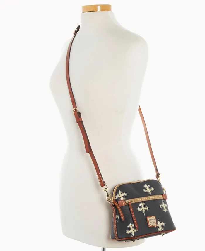 Woman NFL Saints Domed Crossbody Saints Dooney and Bourke Crossbodies Woman NFL Saints Domed Crossbody Saints Dooney and Bourke Crossbodies
