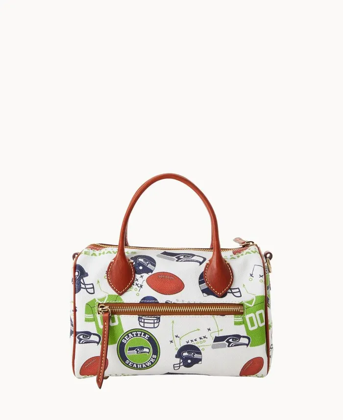 Woman NFL Seahawks Barrel Satchel Seahawks Dooney and Bourke Satchels Woman NFL Seahawks Barrel Satchel Seahawks Dooney and Bourke Satchels