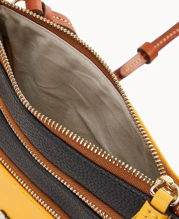 Woman NFL Steelers Triple Zip Crossbody Steelers Dooney and Bourke Crossbodies Woman NFL Steelers Triple Zip Crossbody Steelers Dooney and Bourke Crossbodies