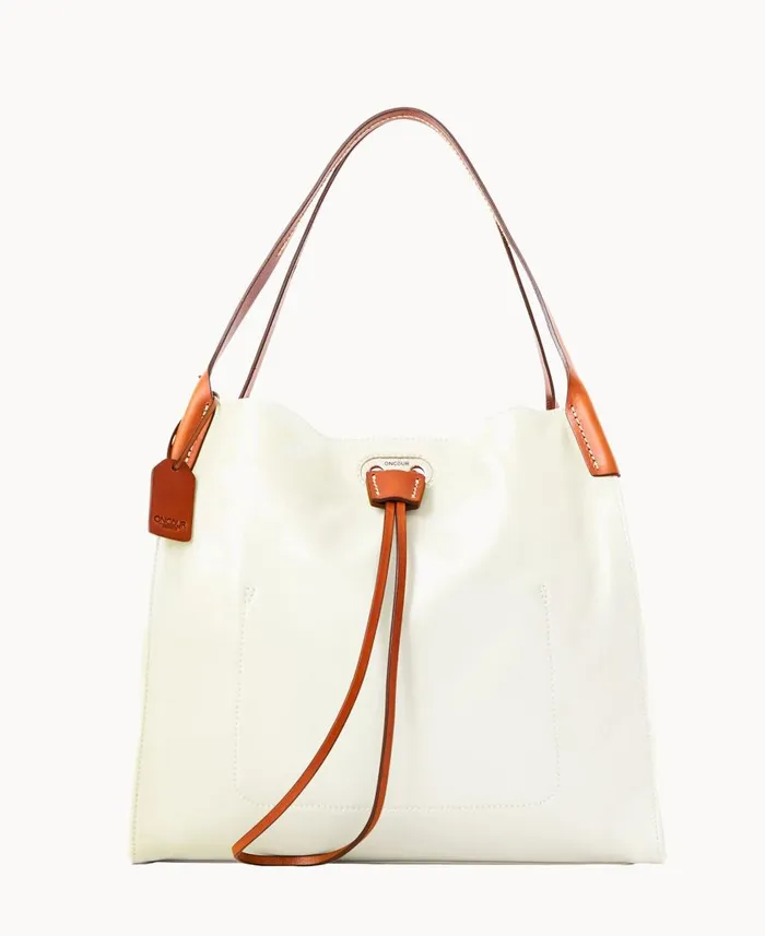 Woman Oncour Elba Full Up Two Pure White Dooney and Bourke Shoulder Bags