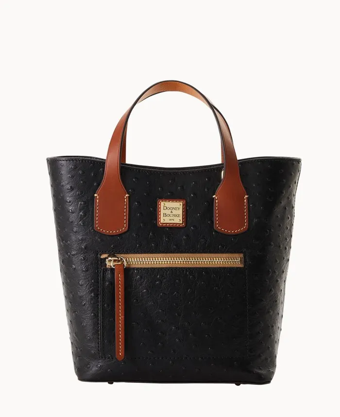 Woman Ostrich Brinley Black Dooney and Bourke Shoulder Bags