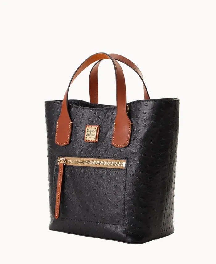 Woman Ostrich Brinley Black Dooney and Bourke Shoulder Bags Woman Ostrich Brinley Black Dooney and Bourke Shoulder Bags