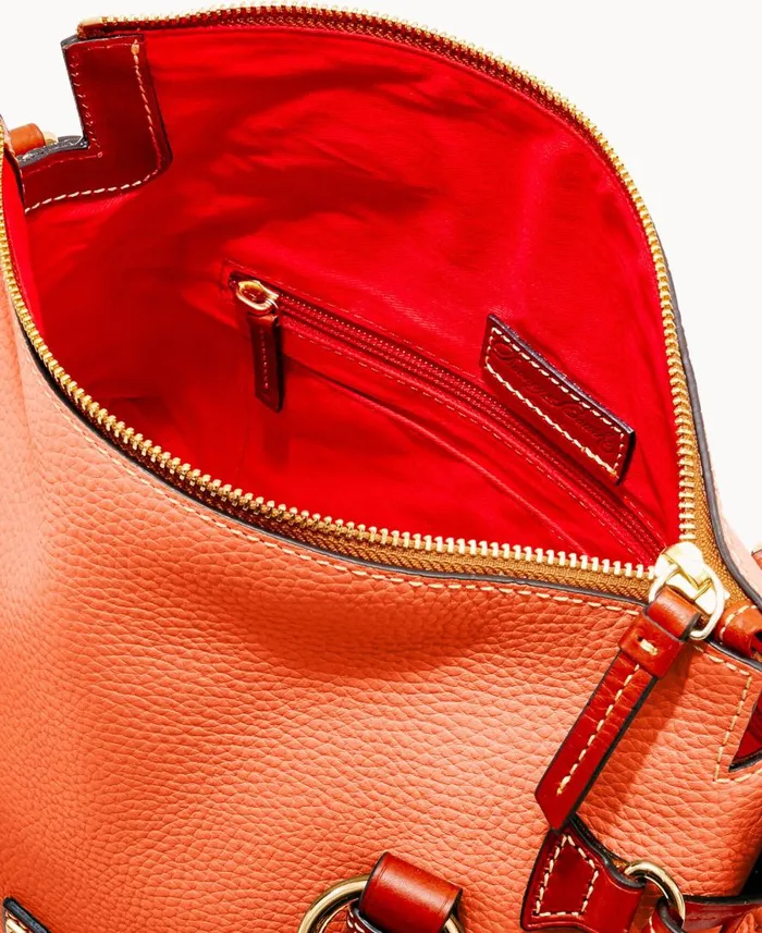 Woman Pebble Grain Satchel Coral Dooney and Bourke Satchels Woman Pebble Grain Satchel Coral Dooney and Bourke Satchels