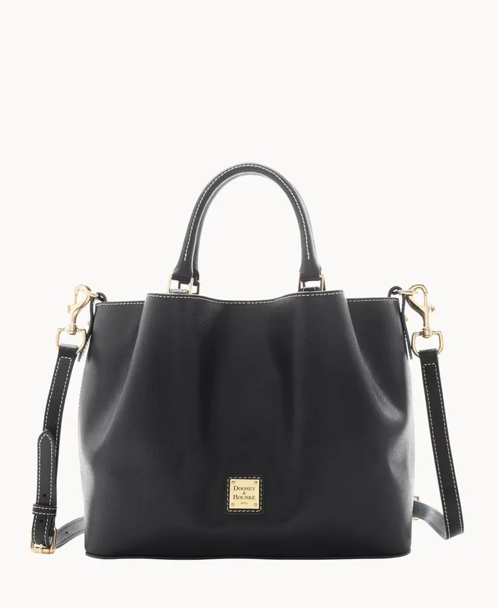 Woman Saffiano Barlow Black Dooney and Bourke Satchels