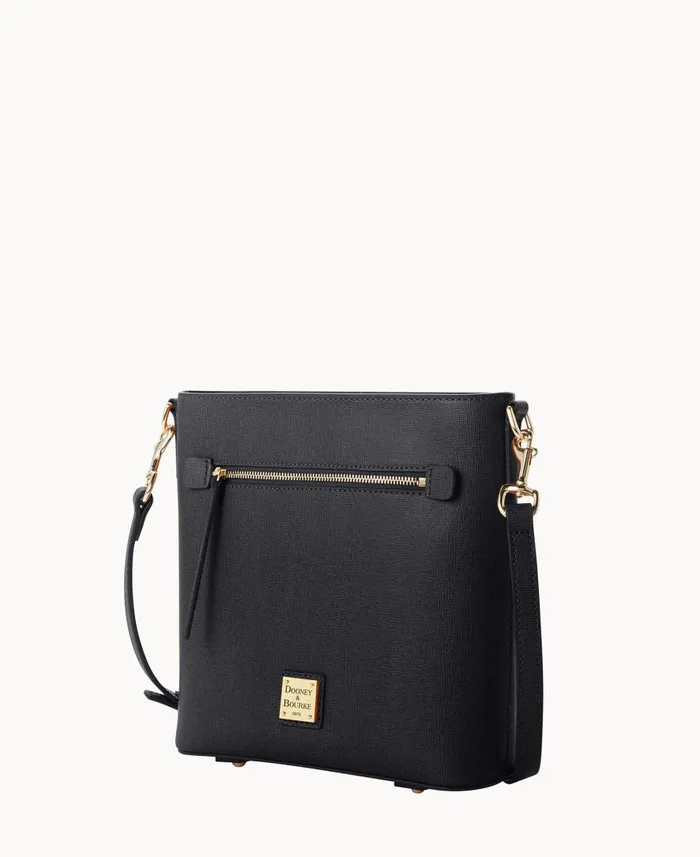 Woman Saffiano Zip Crossbody Black Dooney and Bourke Crossbodies Woman Saffiano Zip Crossbody Black Dooney and Bourke Crossbodies