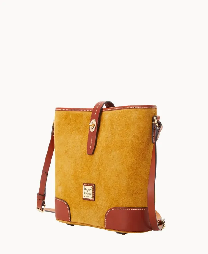 Woman Suede Crossbody Bucket Chamois Dooney and Bourke Crossbodies Woman Suede Crossbody Bucket Chamois Dooney and Bourke Crossbodies