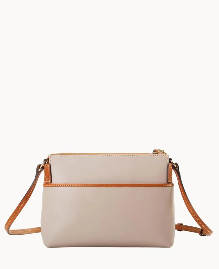 Woman Wexford Leather Rosie Crossbody Oyster Dooney and Bourke Crossbodies