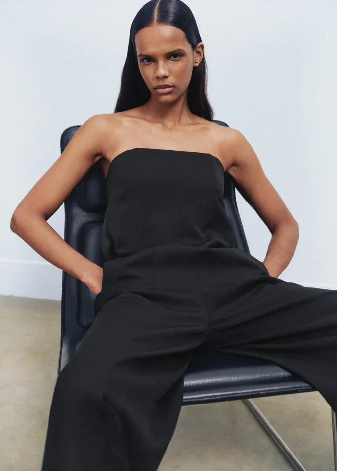 Women 2In1 Tux Jumpsuit Black MEEM
