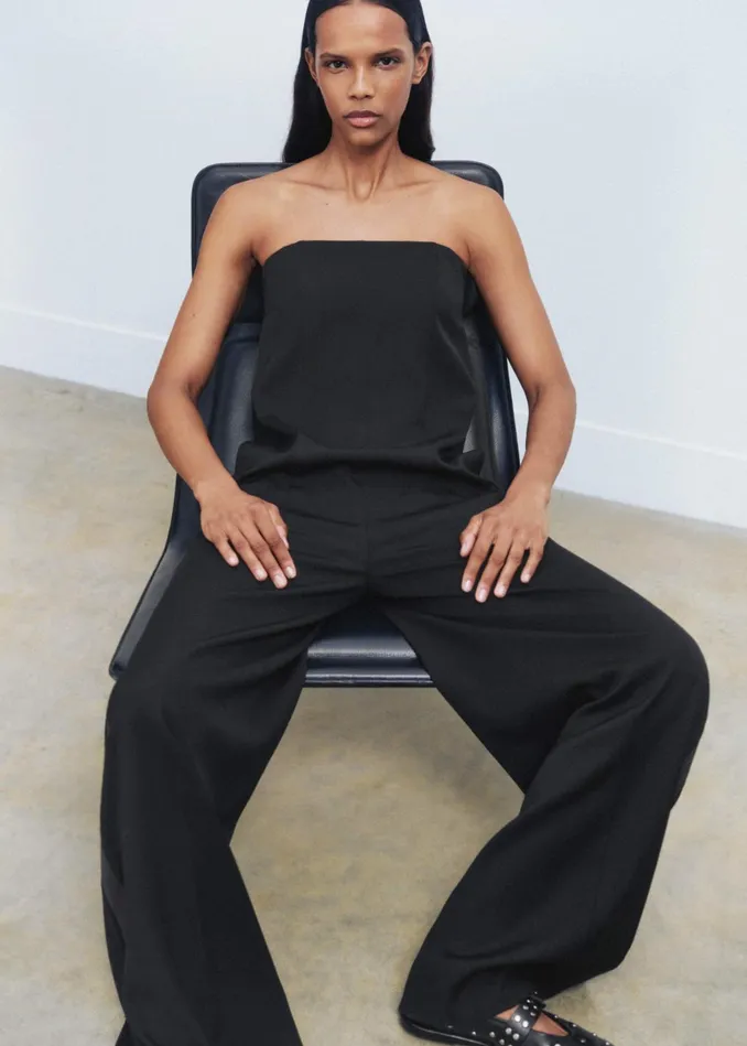 Women 2In1 Tux Jumpsuit Black MEEM