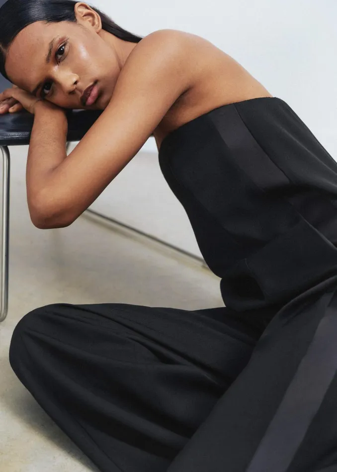 Women 2In1 Tux Jumpsuit Black MEEM