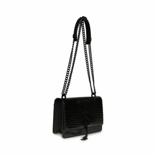 Women AMARA BAG CROCODILE BLACKBLACK Black Black Steve Madden Crossbody Bags Women AMARA BAG CROCODILE BLACKBLACK Black Black Steve Madden Crossbody Bags