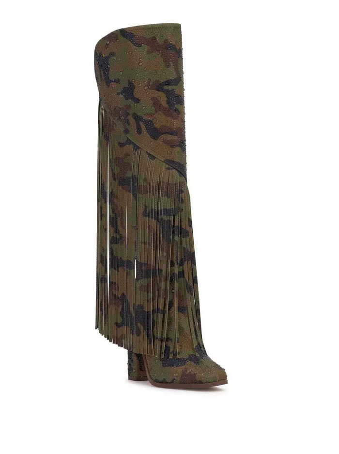 Women Asire Boot In Forest Camo Jessica Simpson Boots and Booties