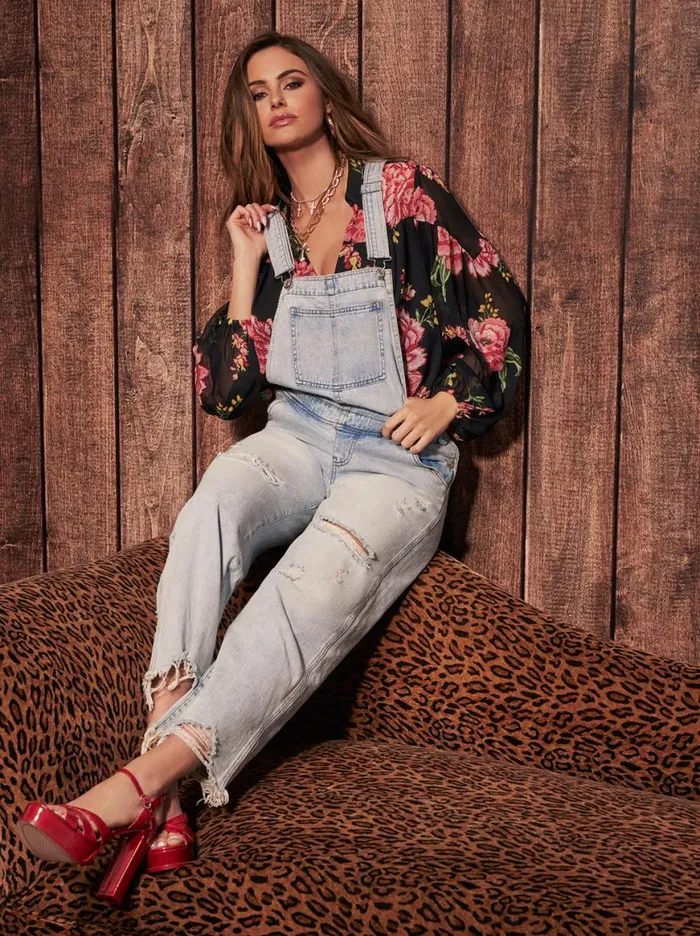 Women Baggy Overalls In Folklore Jessica Simpson Denim