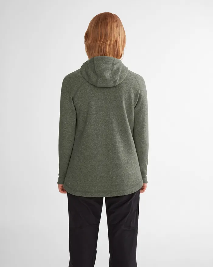 Women Balder Hoodie Wool MidLayer Warm Sand Klttermusen Fleeces and Sweaters