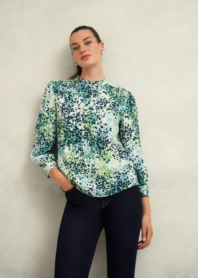 Women Beatrix Blouse Ivory Multi Hobbs Tops