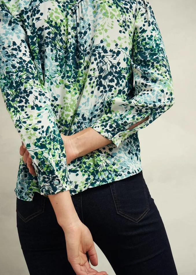 Women Beatrix Blouse Ivory Multi Hobbs Tops