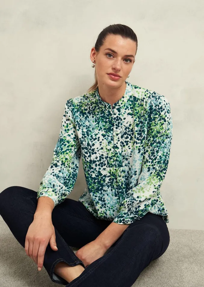 Women Beatrix Blouse Ivory Multi Hobbs Tops