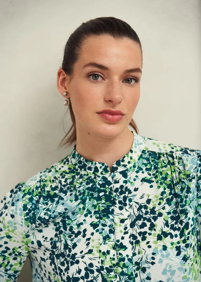 Women Beatrix Blouse Ivory Multi Hobbs Tops